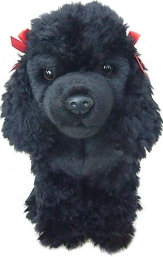 Black poodle puppy plush - poodle, soft