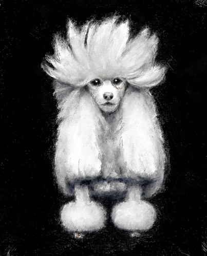 Original oil dog portrait - ✤,