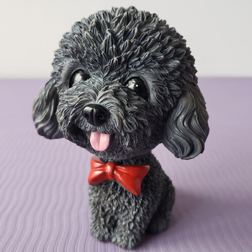 Cute bobbing head dog car - cute,